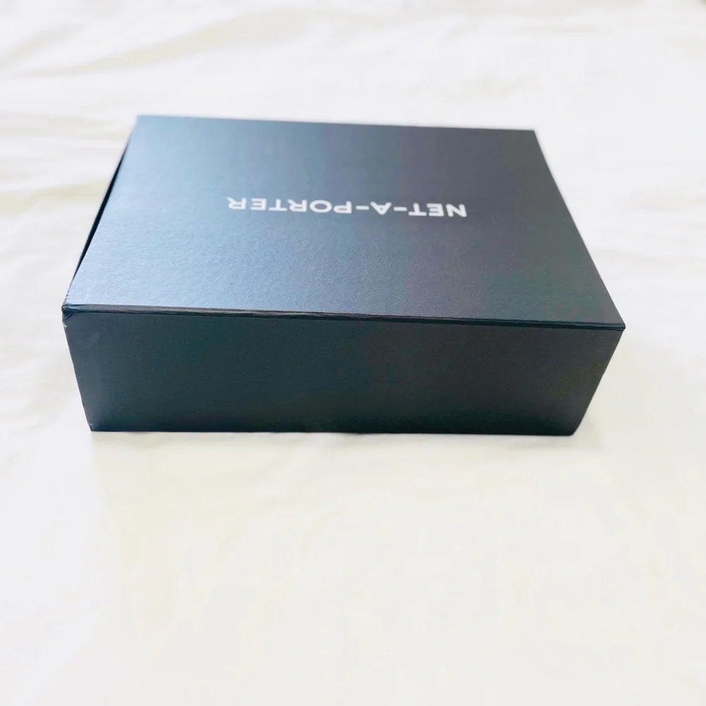 NET-A-PORTER Black LARGE Ribbon Storage Box 13.5 in. x 10 in. x 4.25 in.
